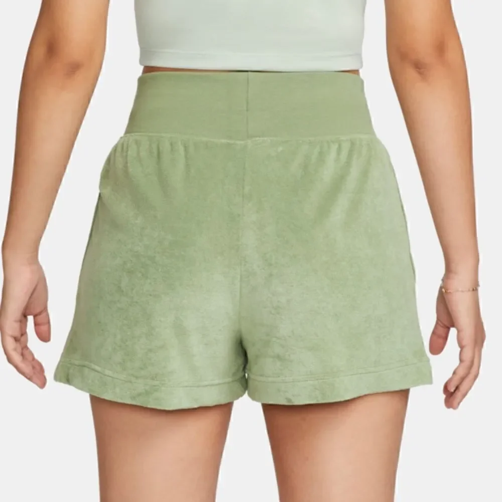 Nike Sportswear NSW Terry Shorts Green Cargo Khaki Women's Large L DV7822-386